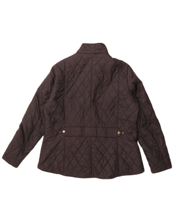 Barbour Womens Quilted Jacket UK 20 2XL Black Polyamide
