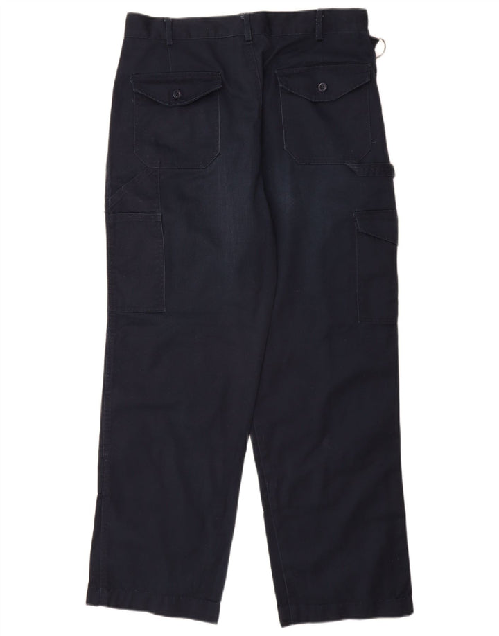 Dickies Mens Pegged Cargo Hose W34 L30 Marineblaues Polyester