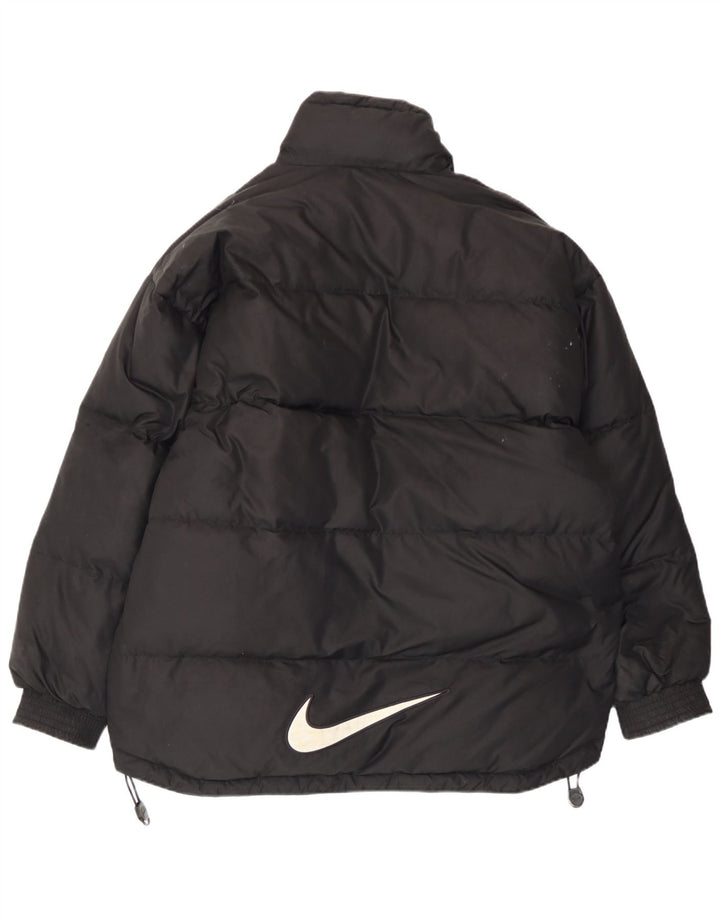 Nike Herren Graphic Loose Fit Wattierte Jacke UK 36/38 Small Schwarz Polyester