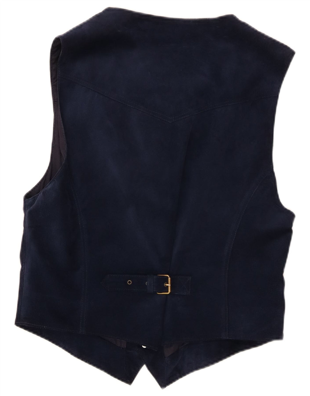 Vintage Herren Wildlederweste Klein Marineblau