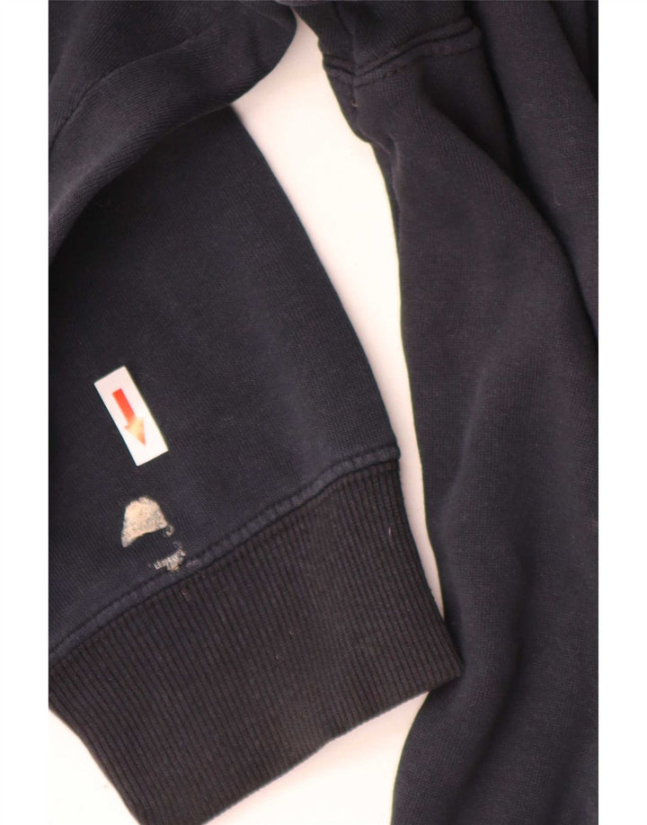 Fila Herren Grafik-Sweatshirt-Pullover 2XL Marineblau aus Baumwolle