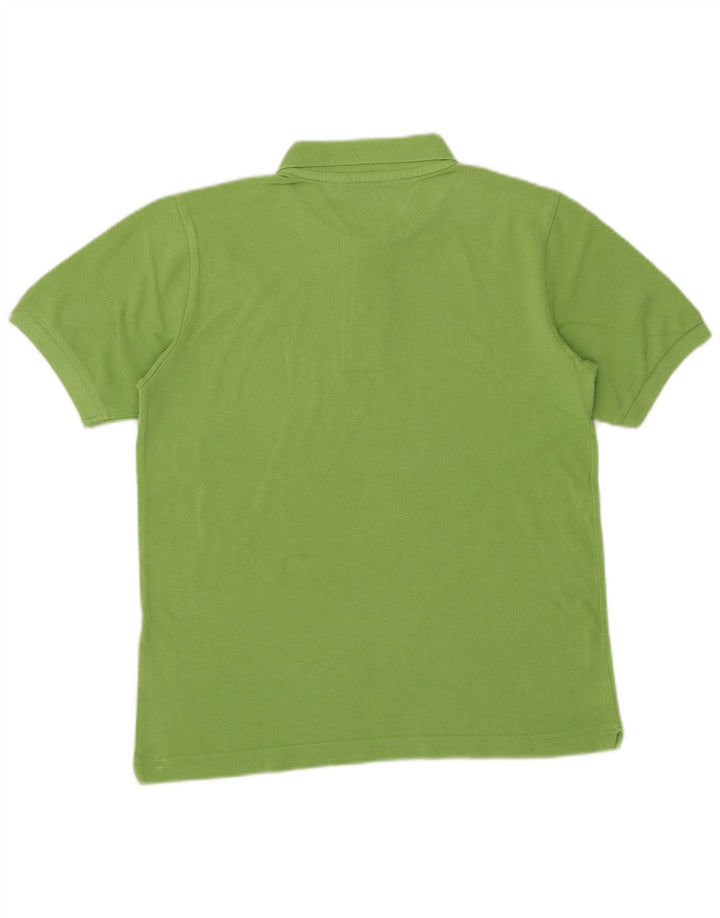 Kappa Herren-Poloshirt, klein, grüne Baumwolle