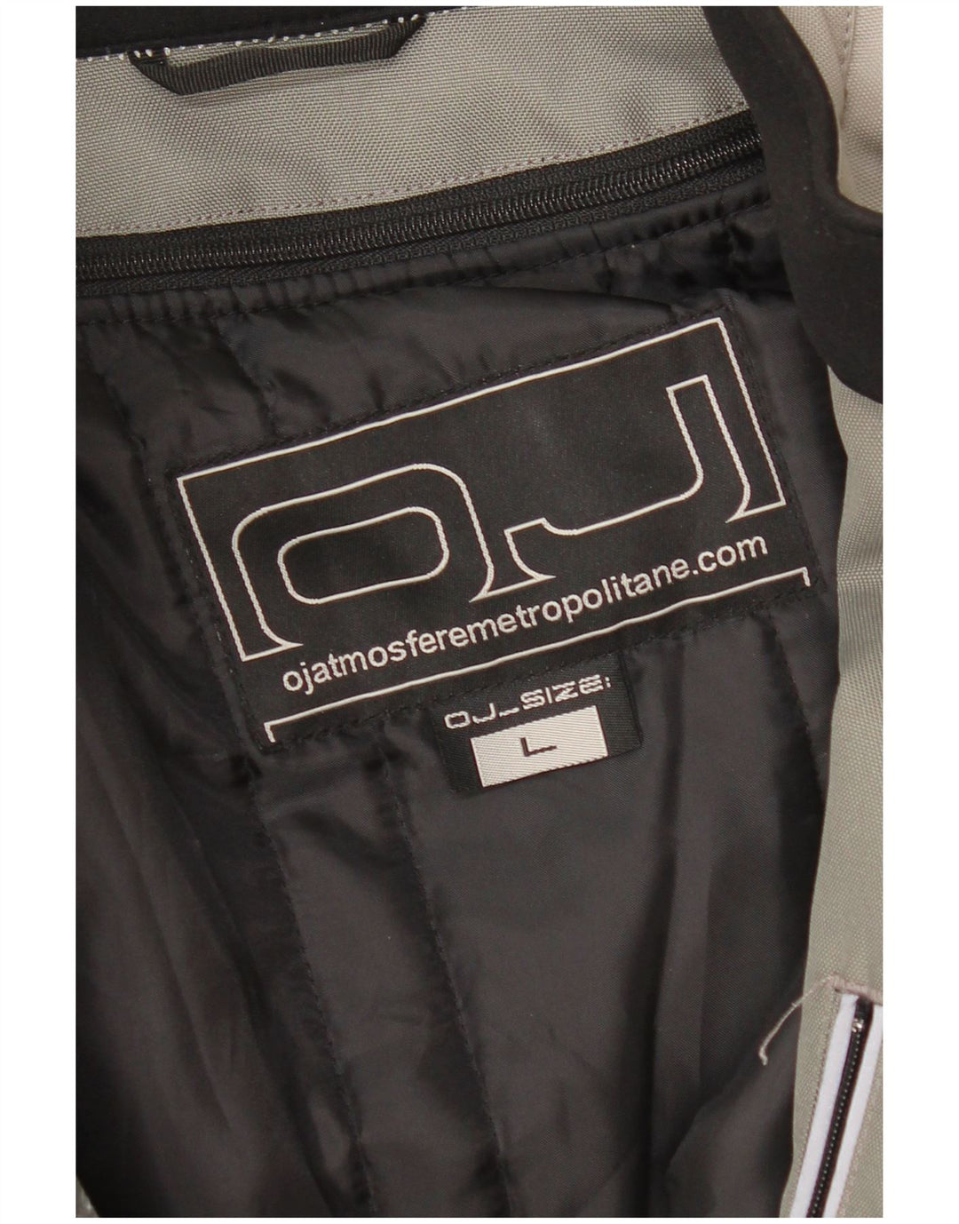 OJ Atmosfere Herren Bomberjacke mit Grafik, UK 40, Größe L, Grau, Farbblock