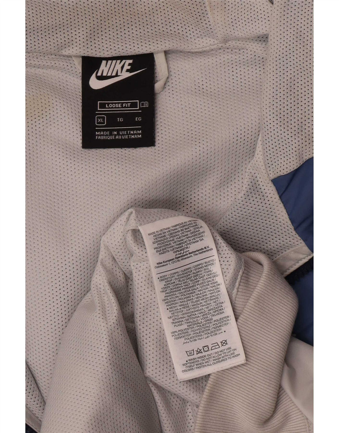 Nike Herren-Trainingsanzugoberteil mit lockerer Passform, XL, mehrfarbig, Farbblock