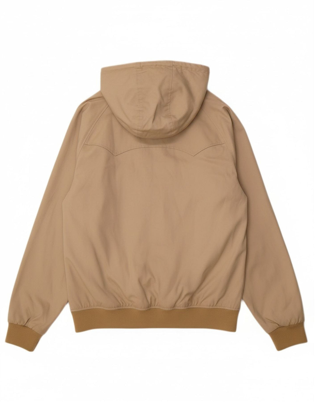 BEN SHERMAN Mens Hooded Bomber Jacket UK 38 Medium Beige Cotton