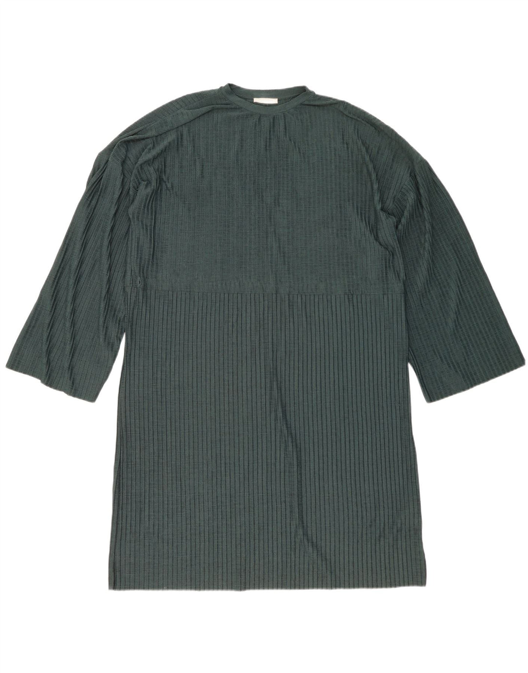 Zara Damen Trafaluc Langarm-Oversize-Etuikleid UK 14 Mittelgrün