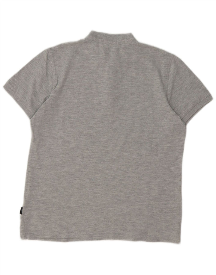 Liu Jo Herren Slim Fit Poloshirt Mittelgrau meliert