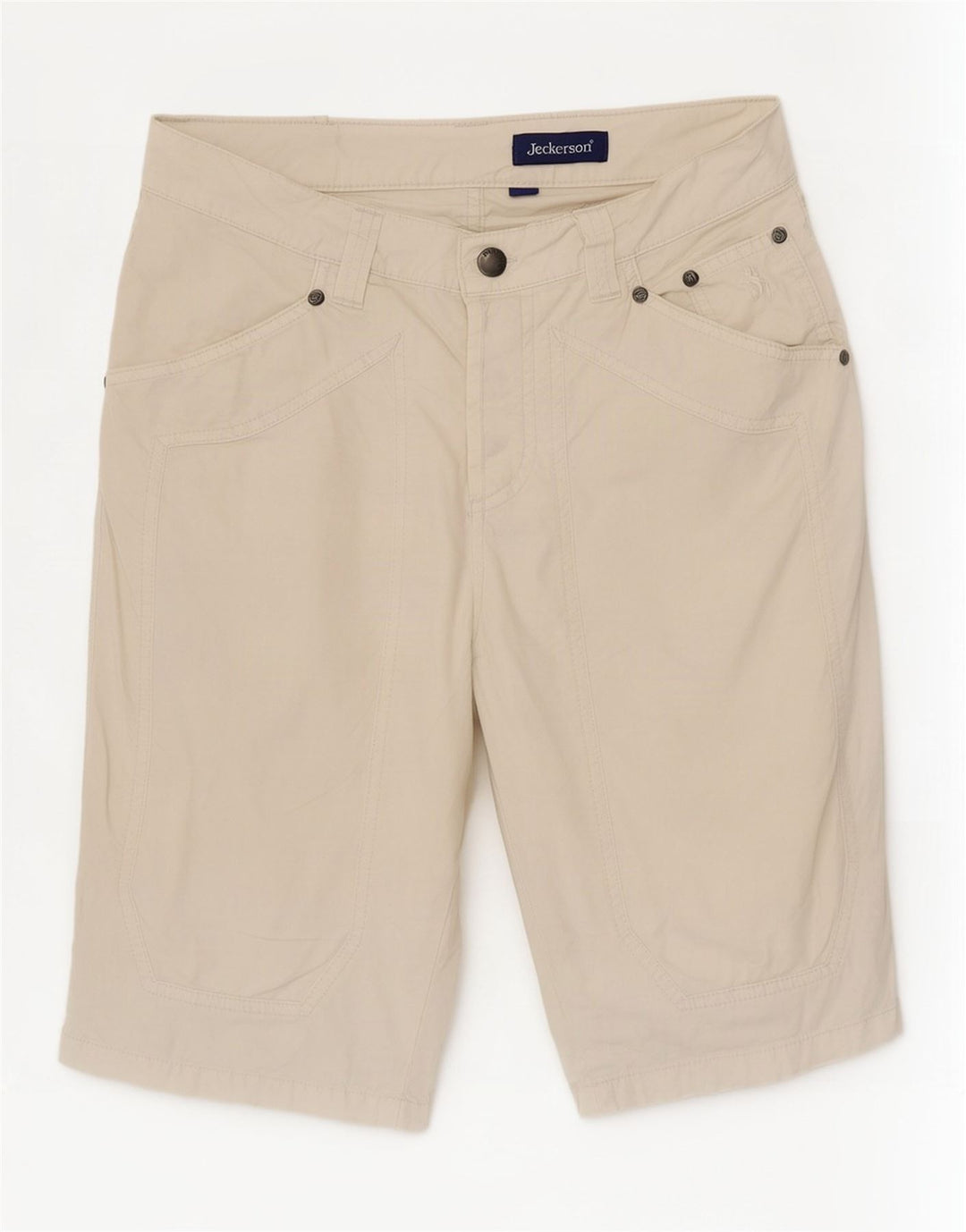 Jeckerson Damen Freizeitshorts W30 mittelweiße Baumwolle