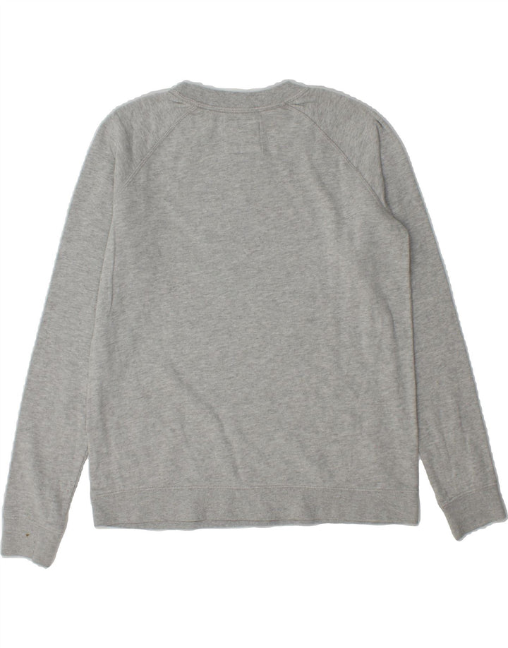 FAT FACE Womens Oversized Graphic Sweatshirt Jumper UK 8 Small  Grey Vintage Fat Face and Second-Hand Fat Face from Messina Hembry 