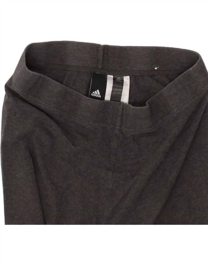 ADIDAS Womens Graphic Leggings UK 12/14 Medium  Grey Cotton Vintage Adidas and Second-Hand Adidas from Messina Hembry 