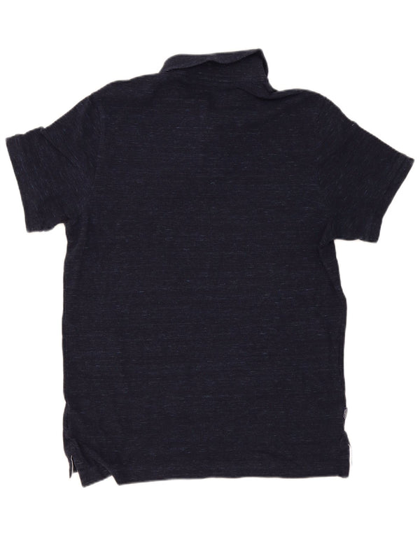Superdry Herren-Poloshirt mit normaler Passform, 2XL, Marineblau, gesprenkelte Baumwolle