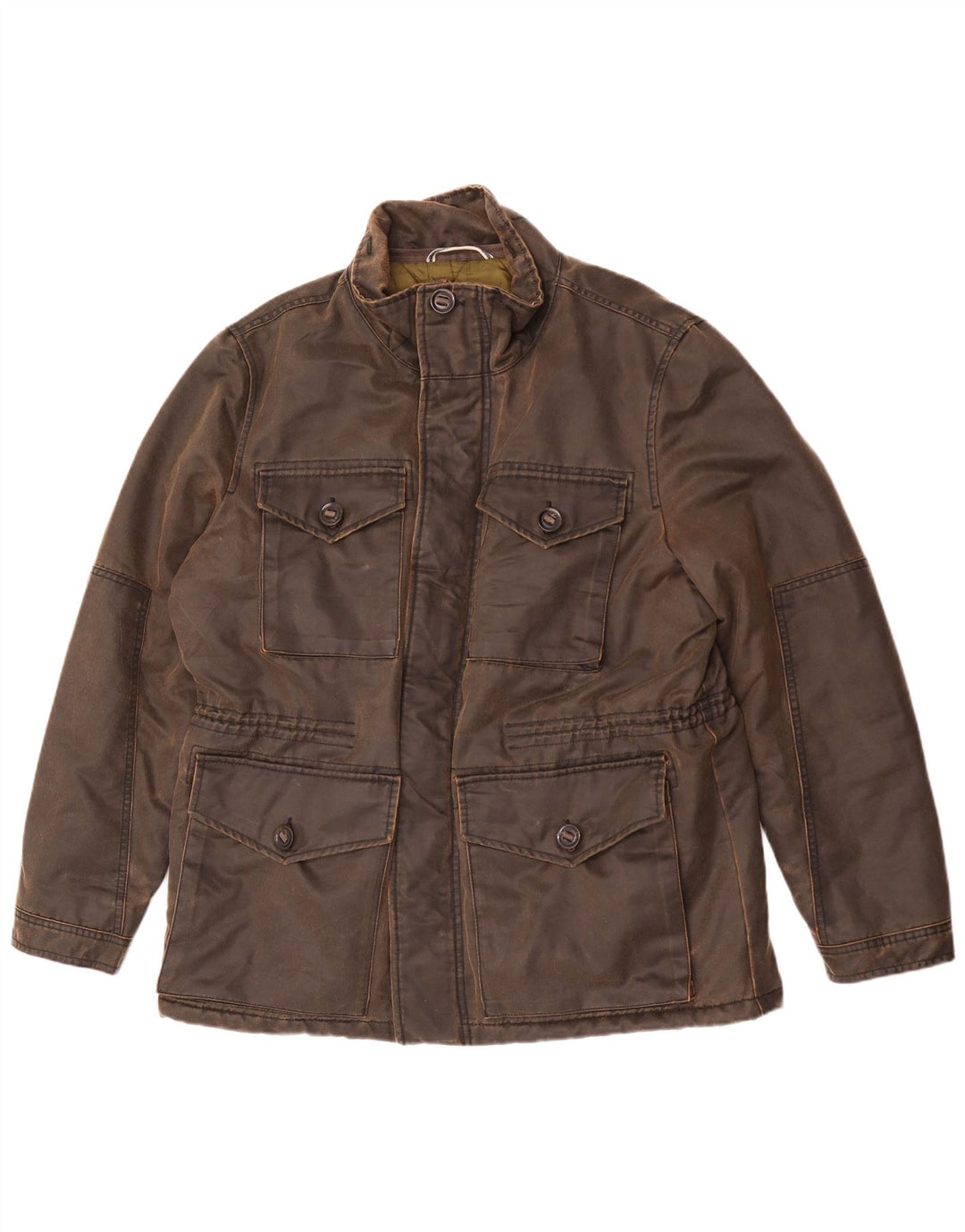 Marks & Spencer Herrenjacke aus gewachster Baumwolle, UK 42 XL, Braun