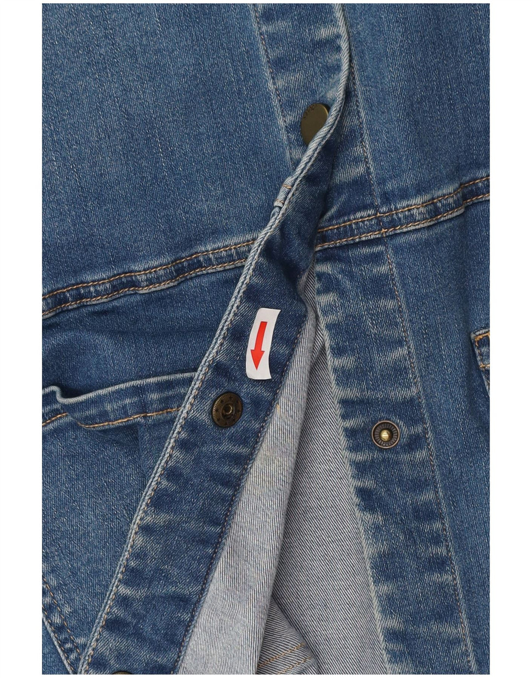 Joules Damen Jeansjacke UK 12 Mittelblaue Baumwolle