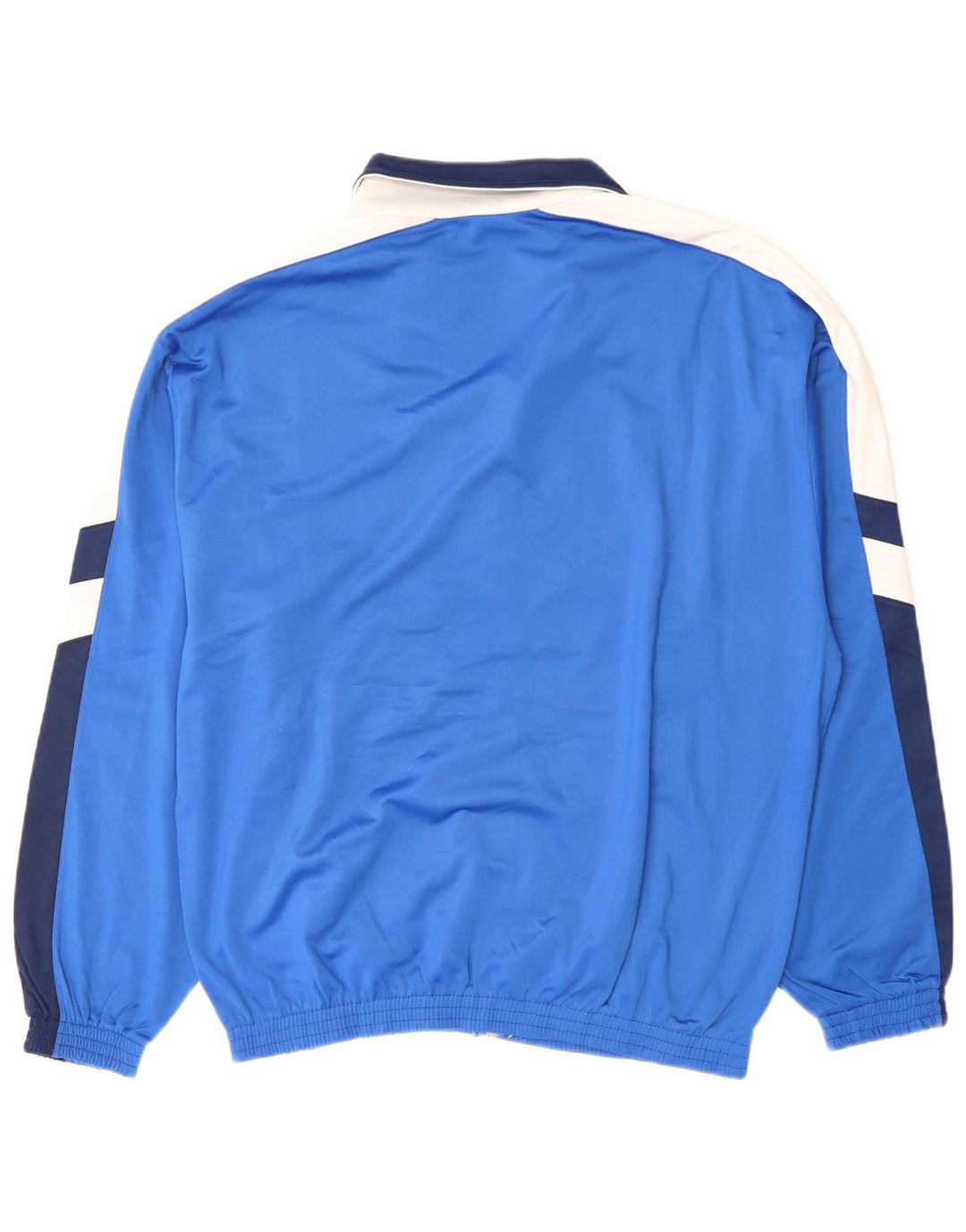 ARENA Herren-Trainingsanzugoberteil mit Grafik, groß, blaues Farbblock-Polyester