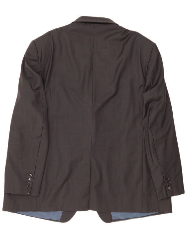 Marks & Spencer Herren-Blazer mit 3 Knöpfen, UK 52, 3XL, graue Wolle