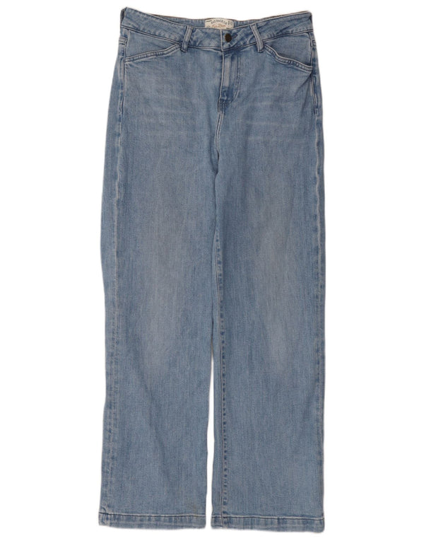 Fat Face Damen-Jeans „Elise“ mit weitem Bein, Größe UK 12, Größe M, W30, L30, Blau, Baumwolle