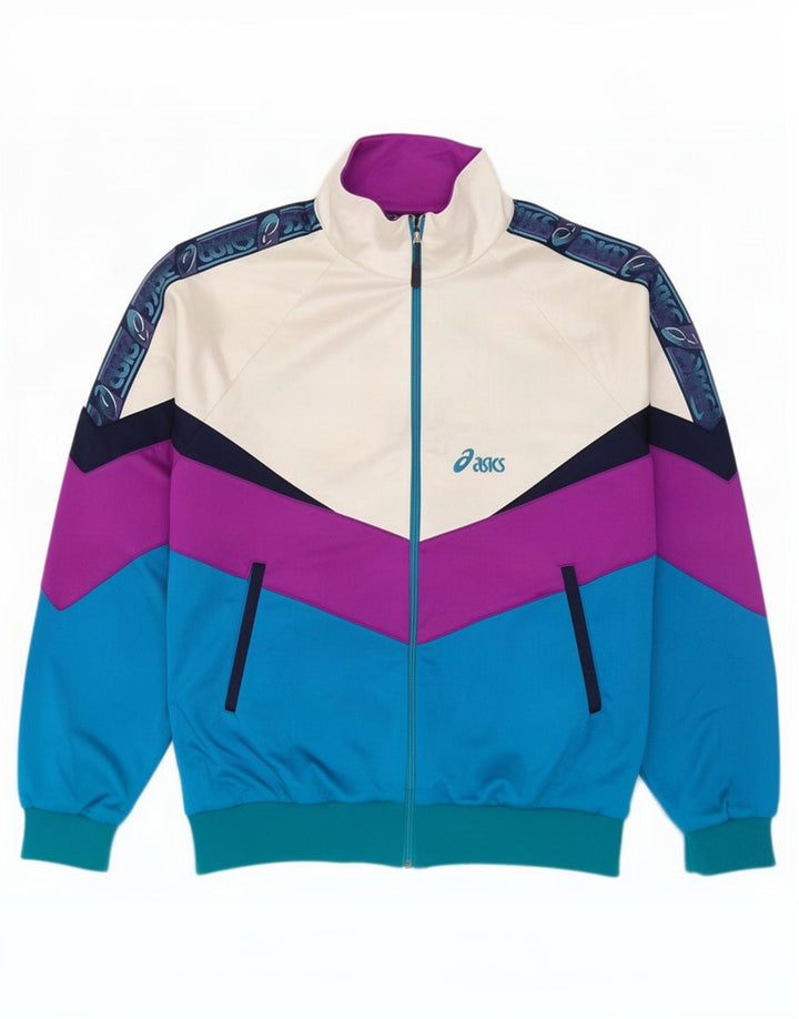 Asics Herren-Trainingsanzug mit grafischem Oberteil, IT 54 XL, mehrfarbig, Farbblock