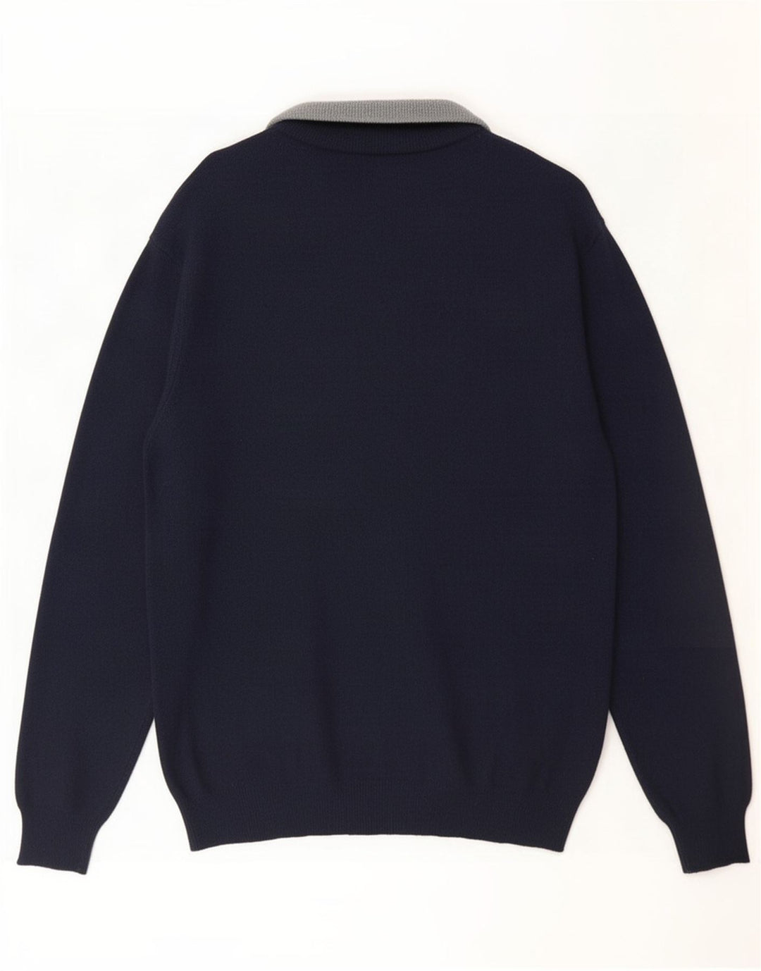 Ellesse Herren-Strickjacke, groß, marineblaue Wolle