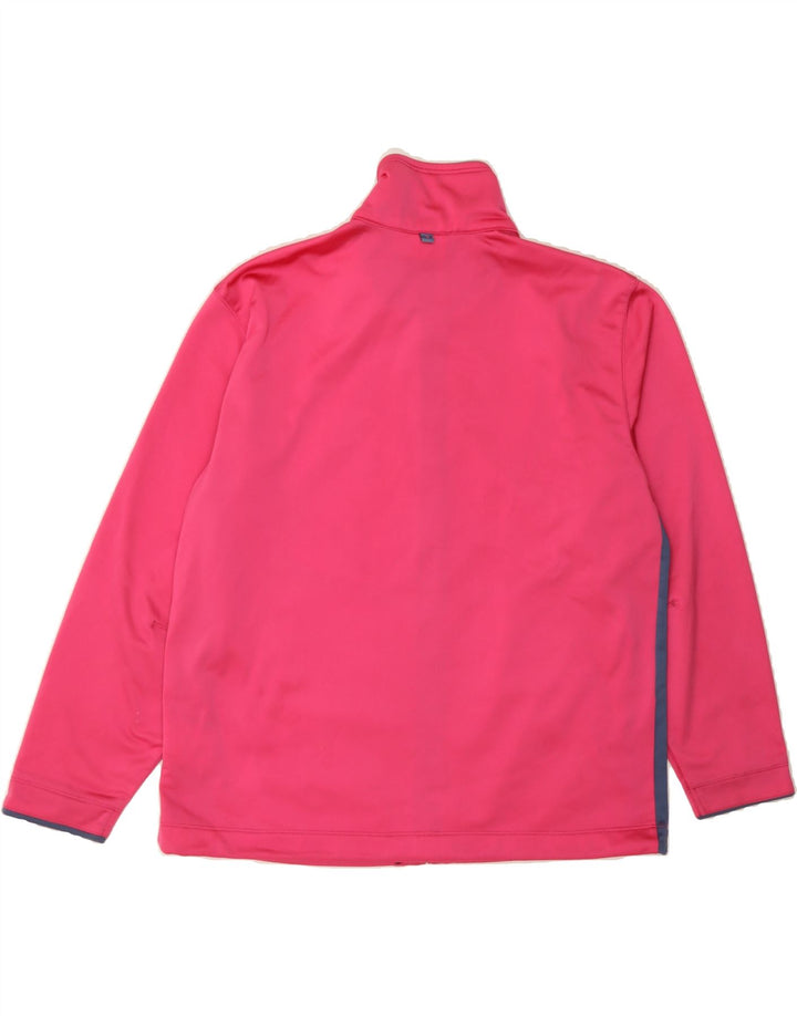 DIADORA Womens Oversized Tracksuit Top Jacket UK 10 Small Pink Colourblock Vintage Diadora and Second-Hand Diadora from Messina Hembry 