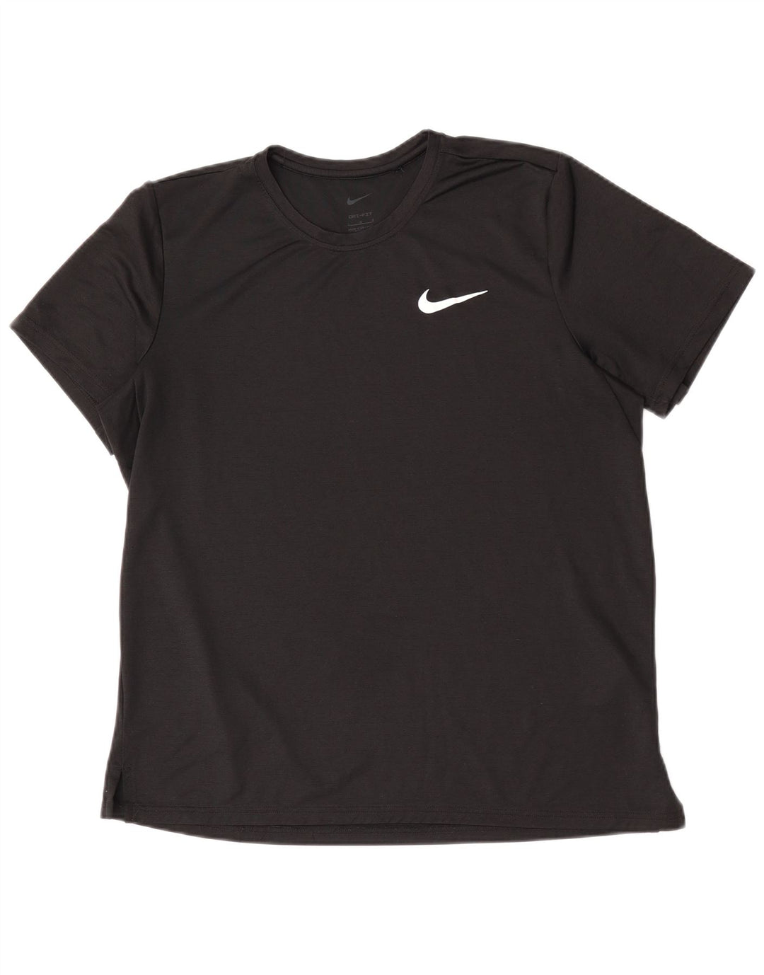 Nike Herren Dri Fit T-Shirt Top Large Schwarz Polyester