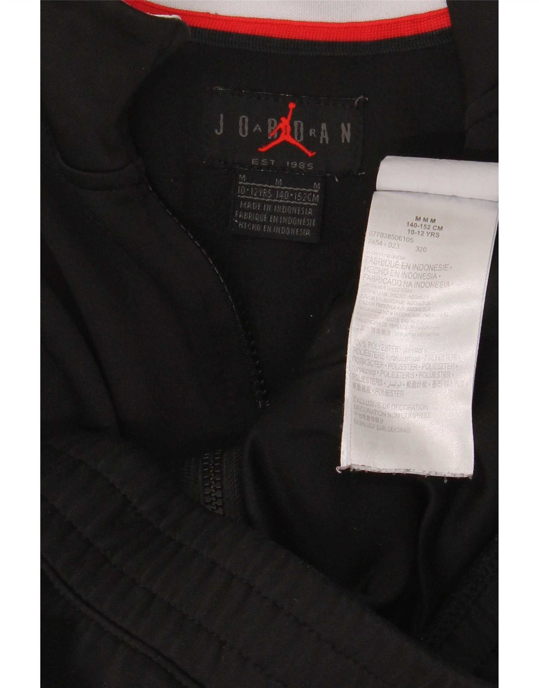 Jordan Jungen-Trainingsanzug-Top-Jacke, 10–11 Jahre, Mittelschwarz, Farbblock