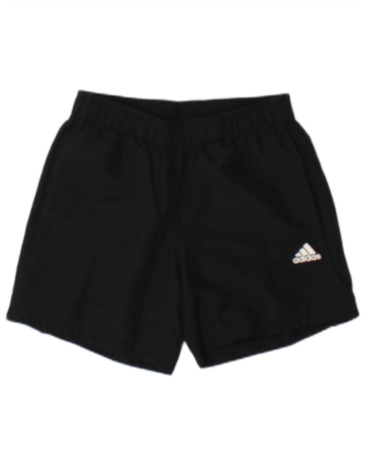 Adidas Damen Climalite Sport Shorts UK 10 Small Schwarz Polyester