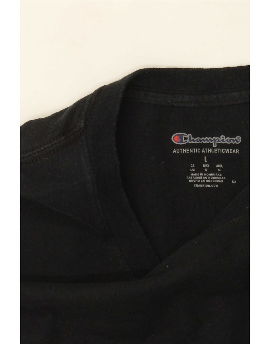 Champion Herren-Top, langärmelig, Größe L, Schwarz