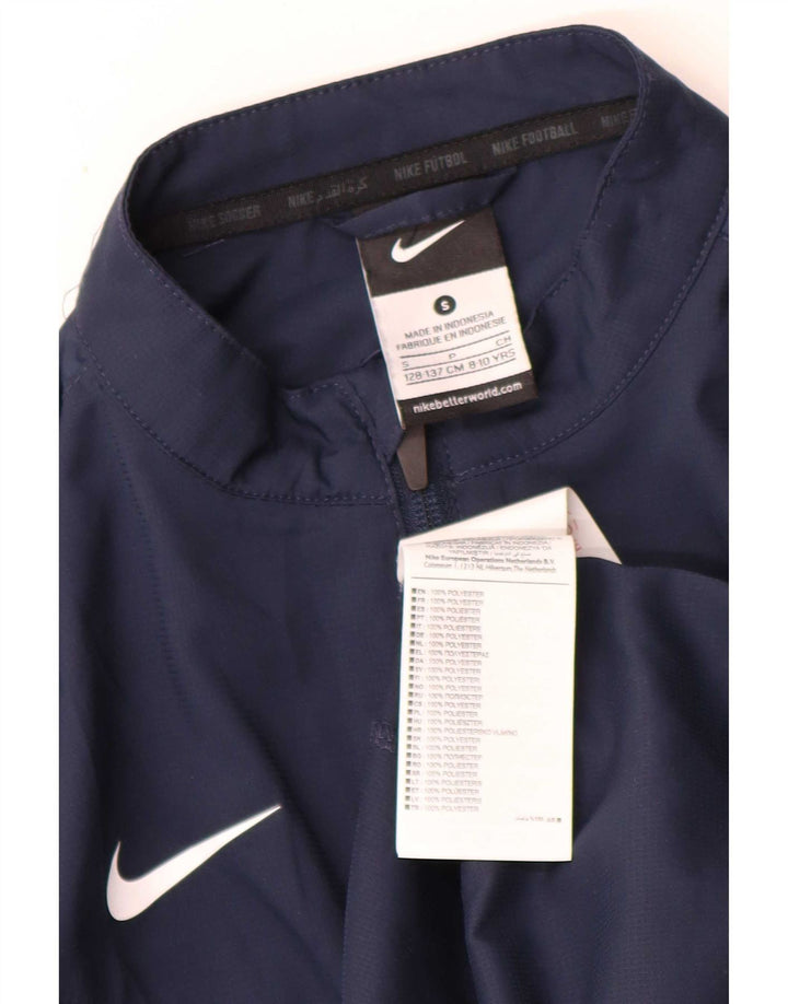 Nike Jungen-Trainingsanzugoberteil, Jacke, 8–9 Jahre, Größe S, Marineblau, Polyester