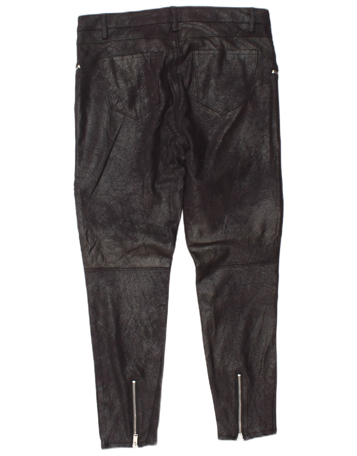 Zara Damen Skinny-Cropped-Hose, Größe L, W30, L27, Schwarz, Polyester