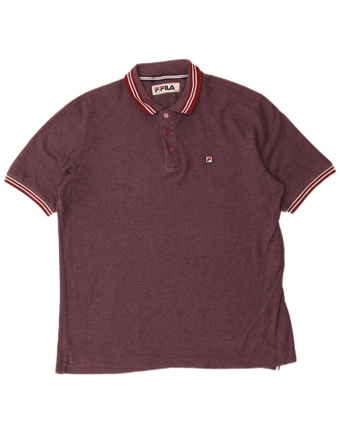 Fila Herren Poloshirt IT 56 2XL Burgund Polyester