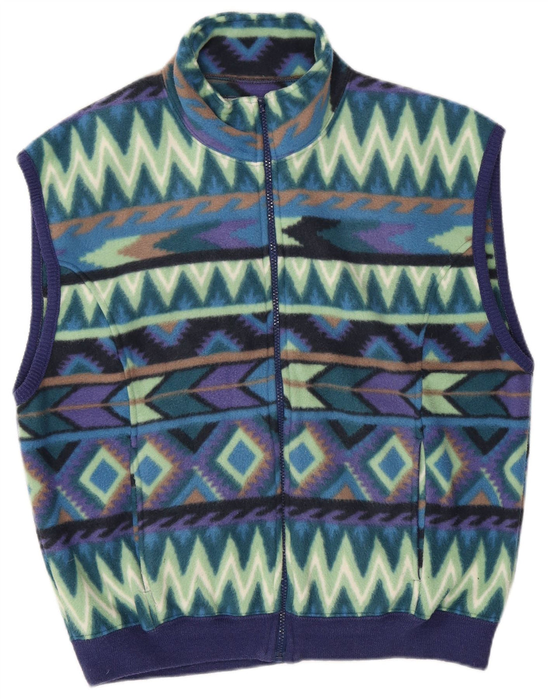 Sevres Herren-Fleeceweste, klein, mehrfarbig, geometrisch, Polyester
