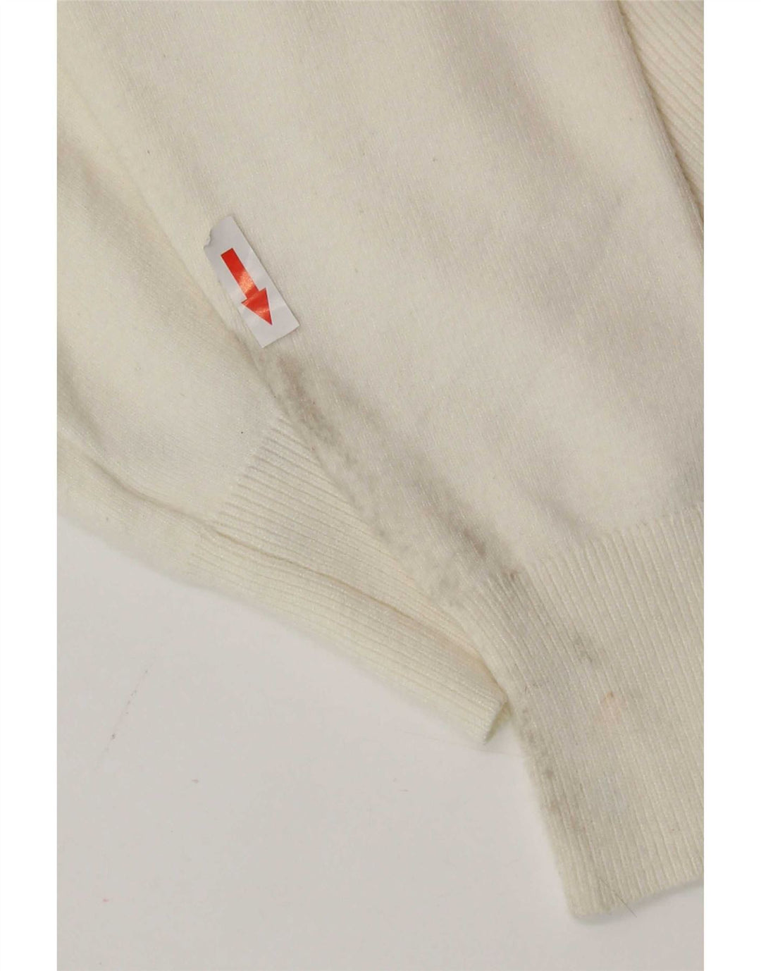 Marks & Spencer Damen Crop Cardigan Pullover UK 14 Mittelweiße Viskose