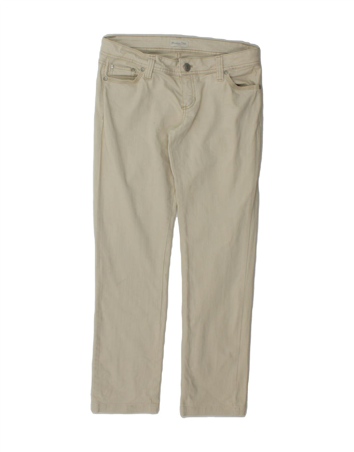 MASSIMO DUTTI Womens Straight Jeans EU 42 Large W32 L30 Beige Cotton Vintage Massimo Dutti and Second-Hand Massimo Dutti from Messina Hembry 