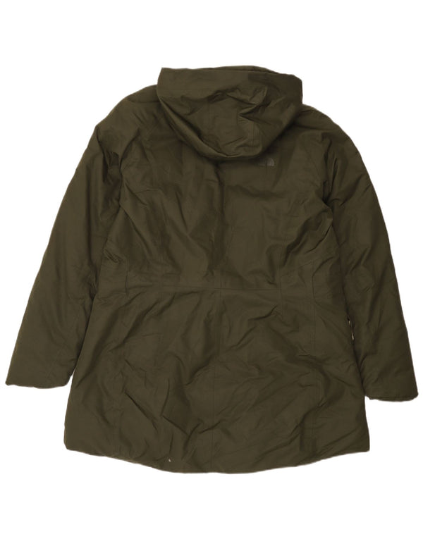 The North Face Wattierte Damenjacke mit Kapuze UK 18 XL Grün Polyester