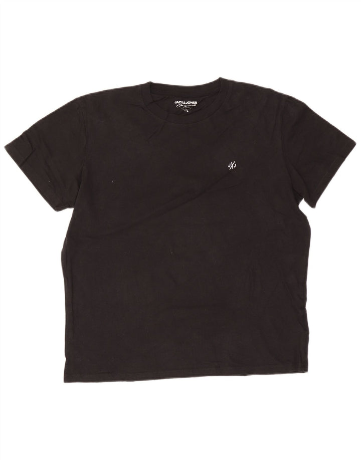 Jack & Jones Herren T-Shirt Top Large Schwarz Baumwolle