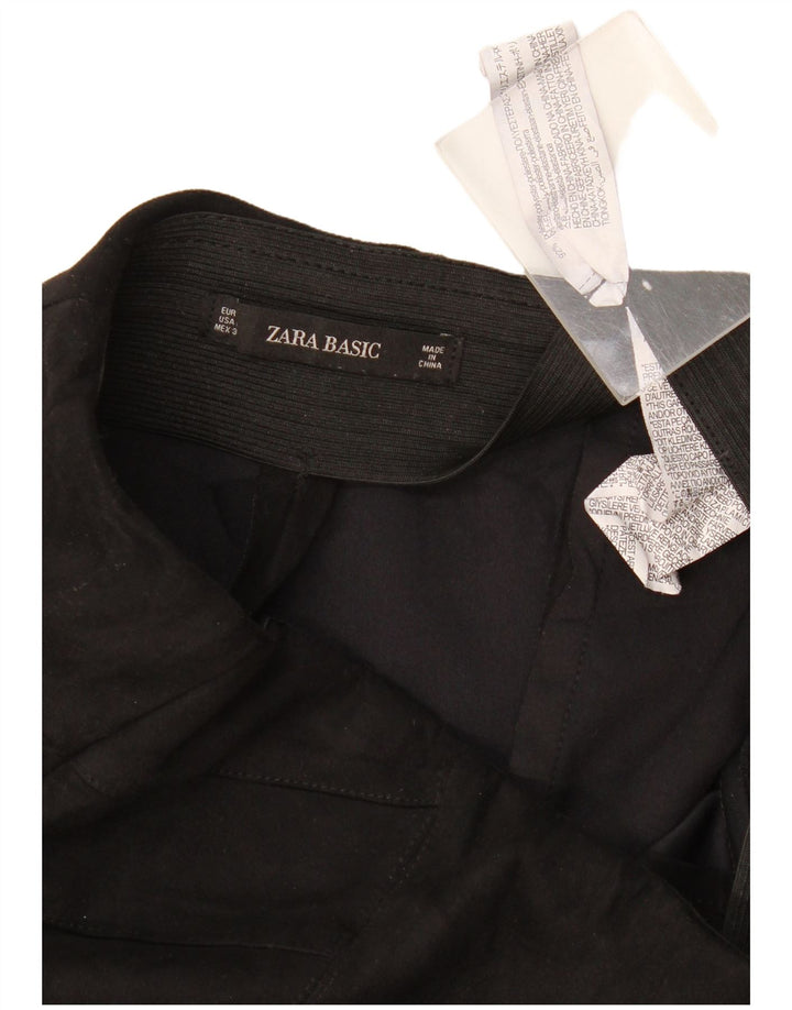 Schmale Freizeithose für Damen von Zara, Größe L, W32, L26, Schwarz, Polyester