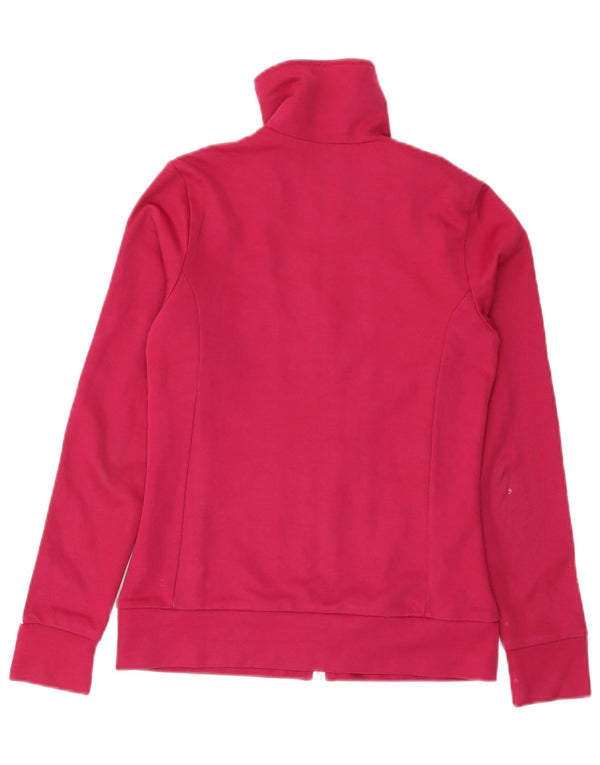 Adidas Damen Trainingsanzug Top Jacke IT 40 Small Pink Colourblock Baumwolle