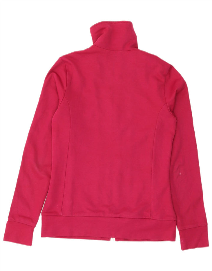 Adidas Damen Trainingsanzug Top Jacke IT 40 Small Pink Colourblock Baumwolle