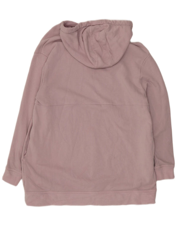 Nike Womens Graphic Hoodie Dress UK 14 Mittelrosa Baumwolle