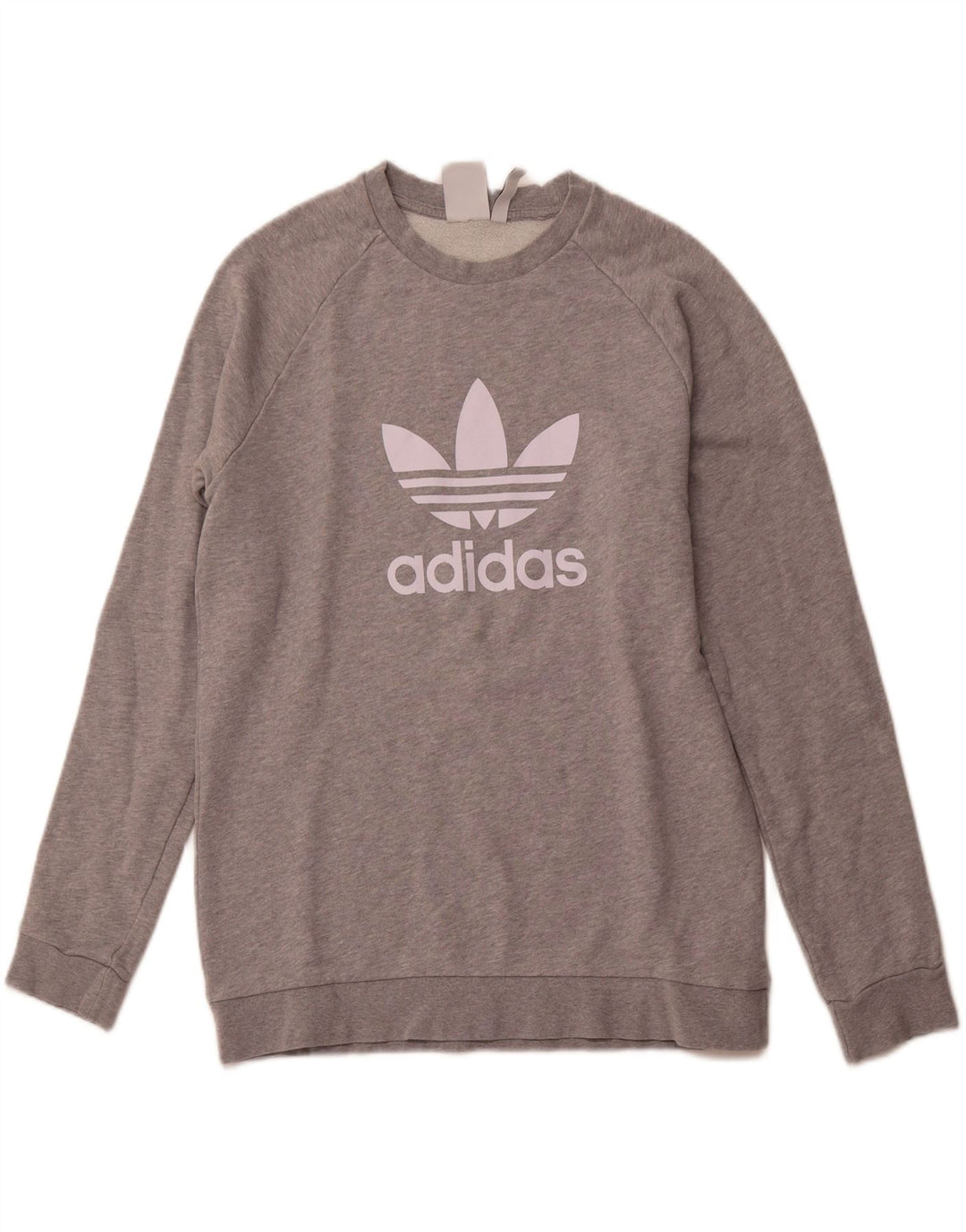 ADIDAS Herren Grafik-Sweatshirt-Pullover, mittelgrau, Baumwolle, Sport