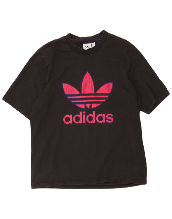 Adidas Herren Grafik T-Shirt Top Medium Schwarz Baumwolle