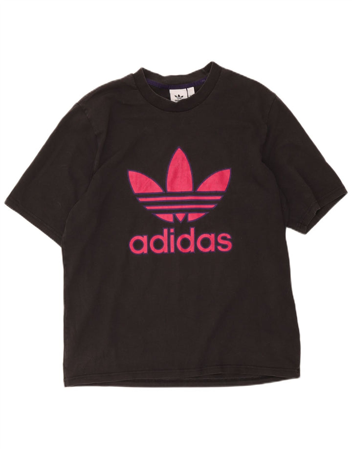 Adidas Herren Grafik T-Shirt Top Medium Schwarz Baumwolle