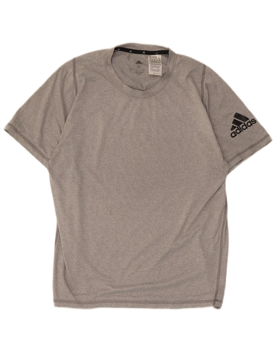 Adidas Herren Aeroready Graphic T-Shirt Top Mittelgraues Polyester