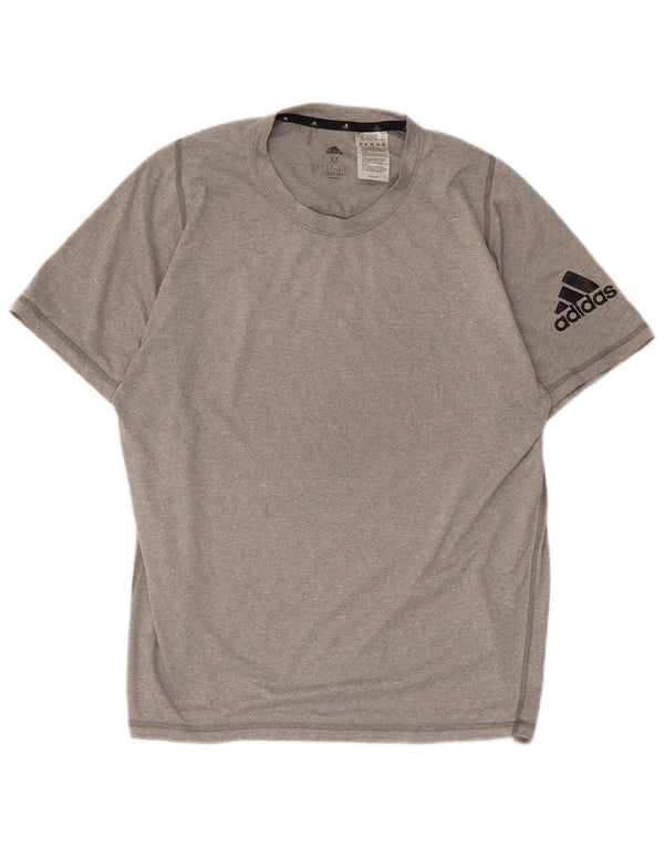 Adidas Herren Aeroready Graphic T-Shirt Top Mittelgraues Polyester