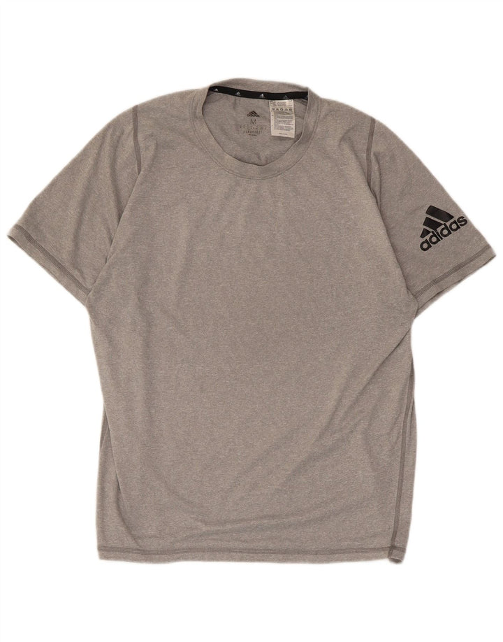 Adidas Herren Aeroready Graphic T-Shirt Top Mittelgraues Polyester