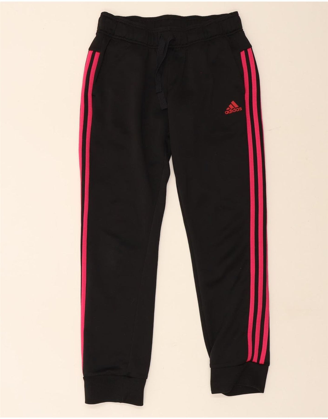 Adidas Damen Trainingshose Jogger UK 12 Medium Schwarz Polyester