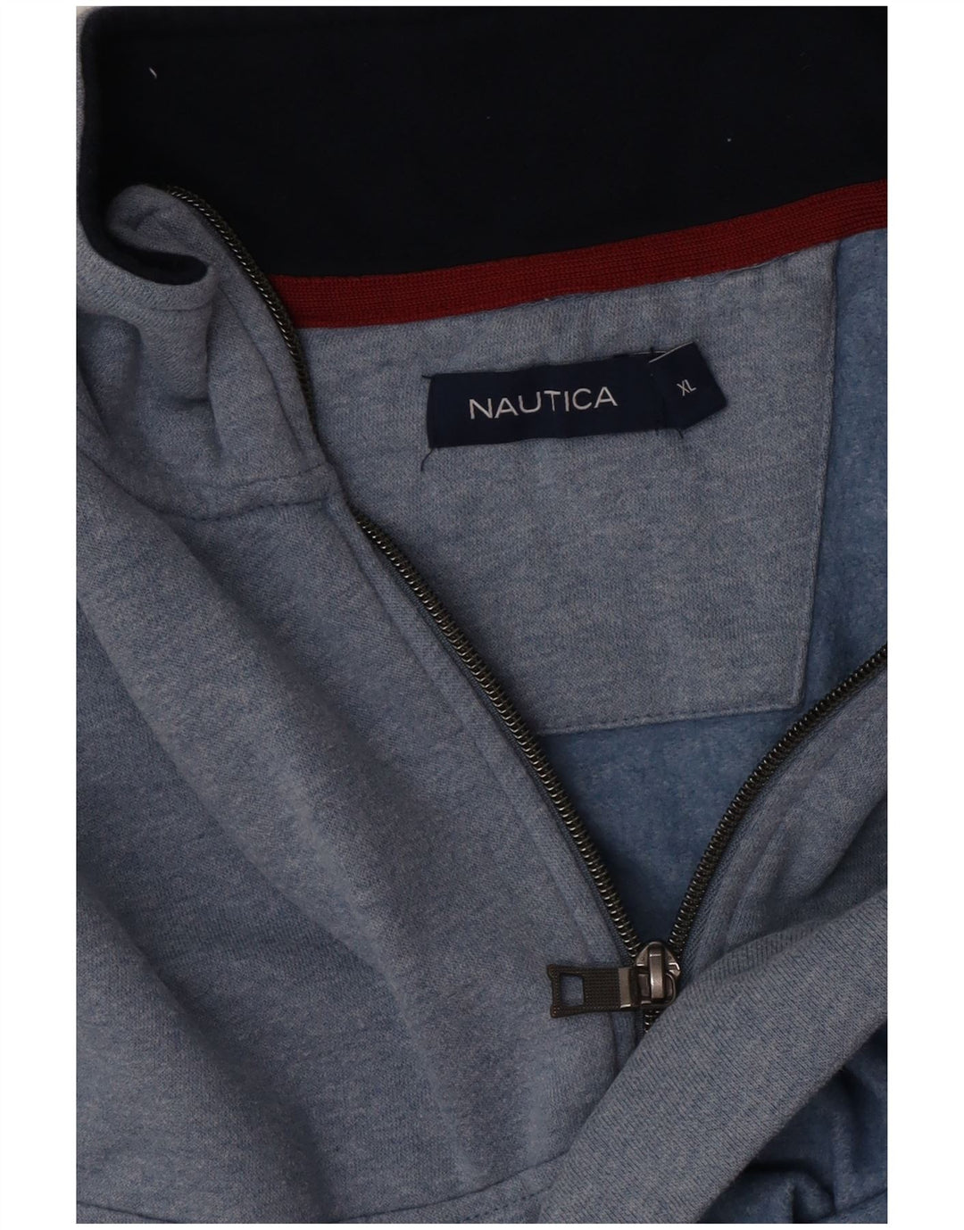 Nautica Herren-Sweatshirt mit Reißverschluss, XL, Blau
