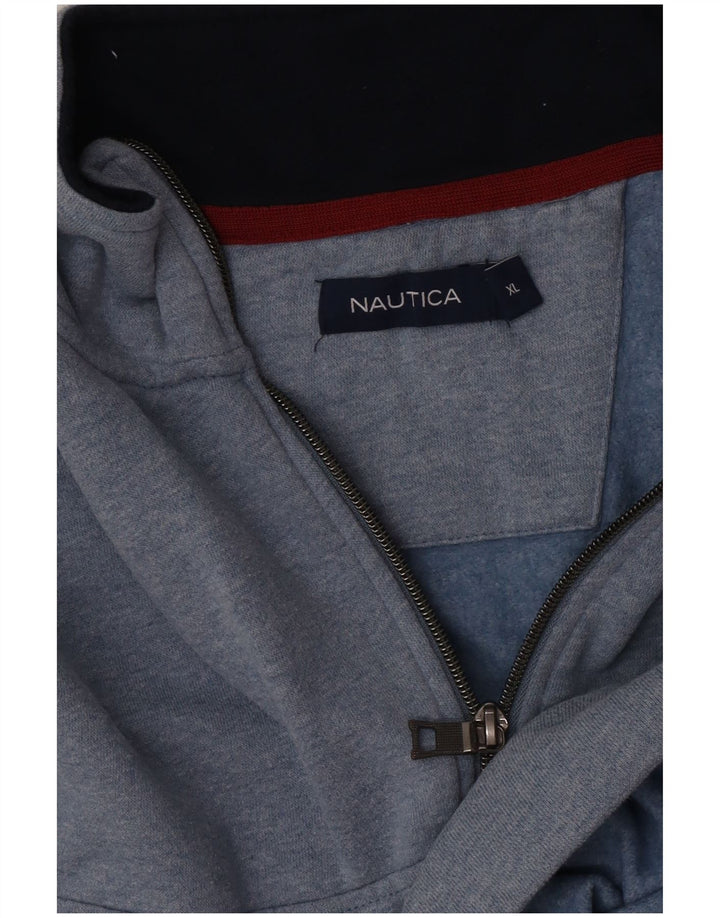 Nautica Herren-Sweatshirt mit Reißverschluss, XL, Blau