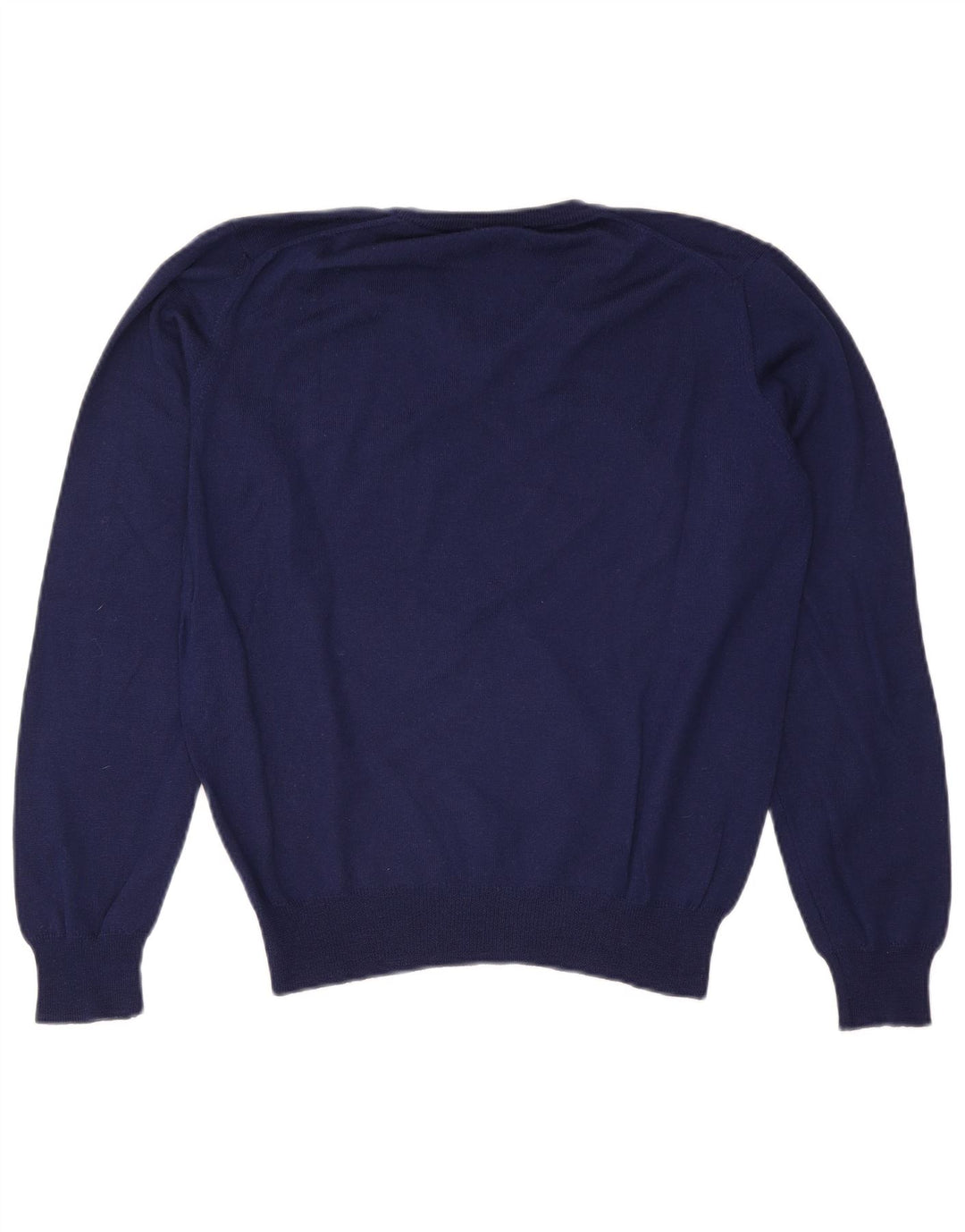 Brooksfield Herren-Pullover mit V-Ausschnitt, IT 46, kleine marineblaue Wolle