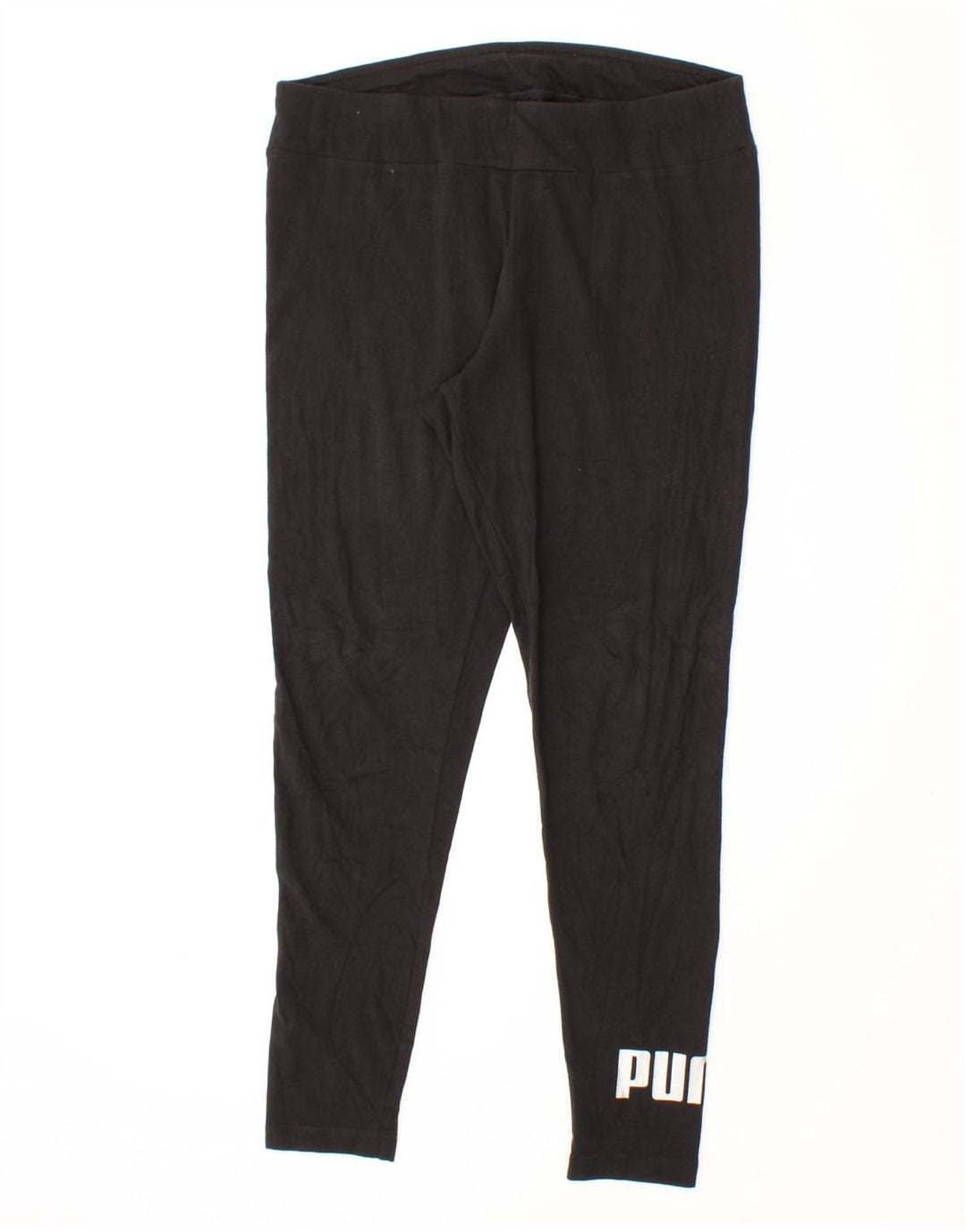 PUMA Womens Graphic Leggings UK 14 Large Black Vintage Puma and Second-Hand Puma from Messina Hembry 